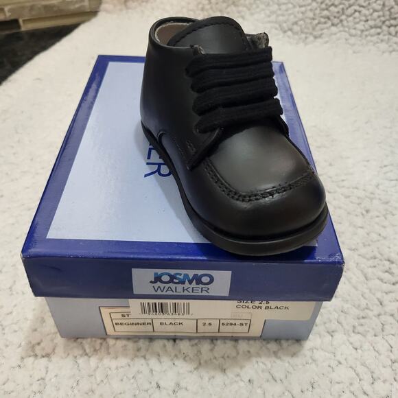 NEW Josmo Baby Beginner Unisex Leather Ankle Boots First Walking Shoes SZ 2.5 - Picture 5 of 8